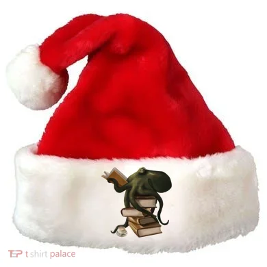 Wellread Octopus Santa Hat