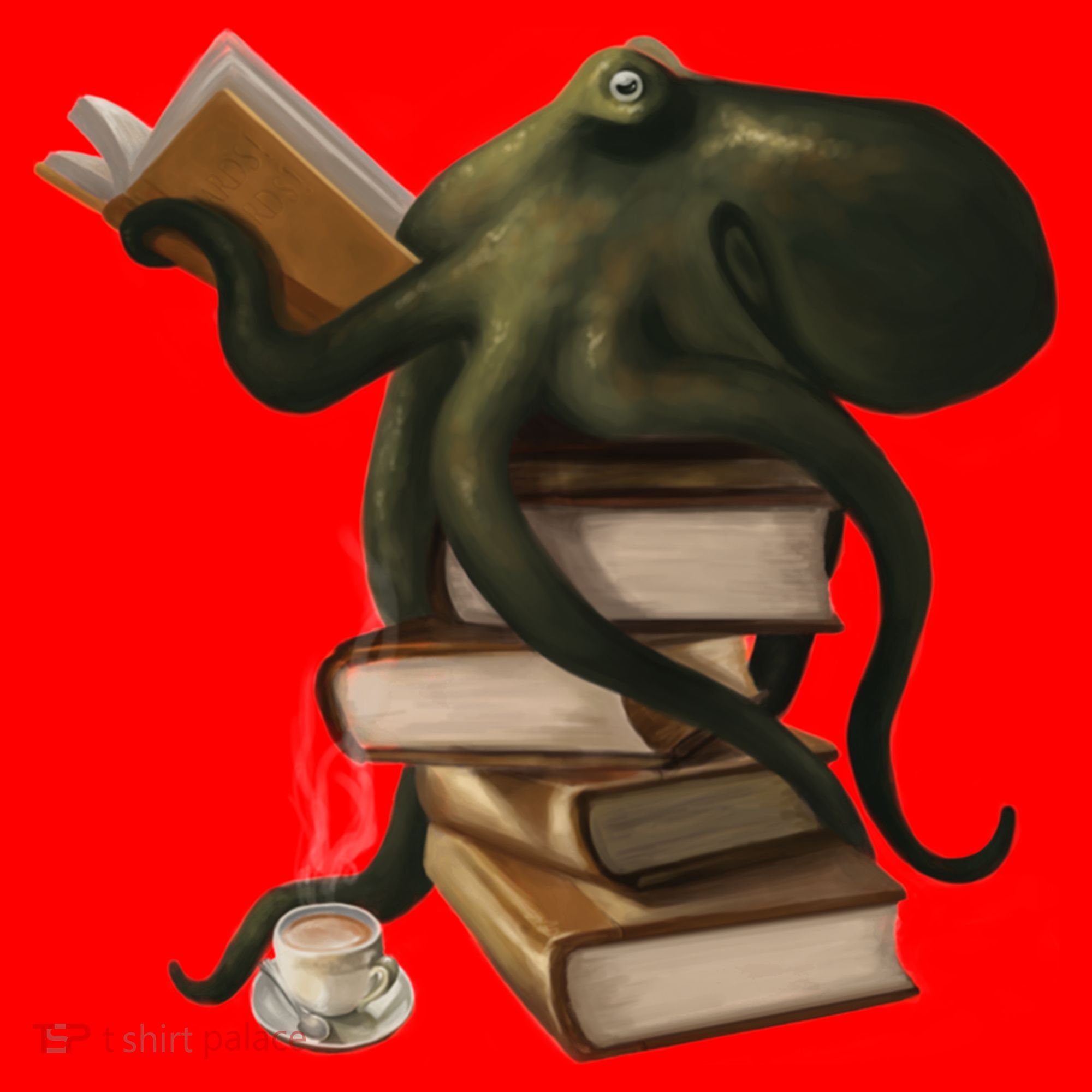 Wellread Octopus Santa Hat