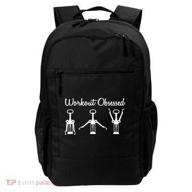 Workout Obsessed Wine Lover Backpack