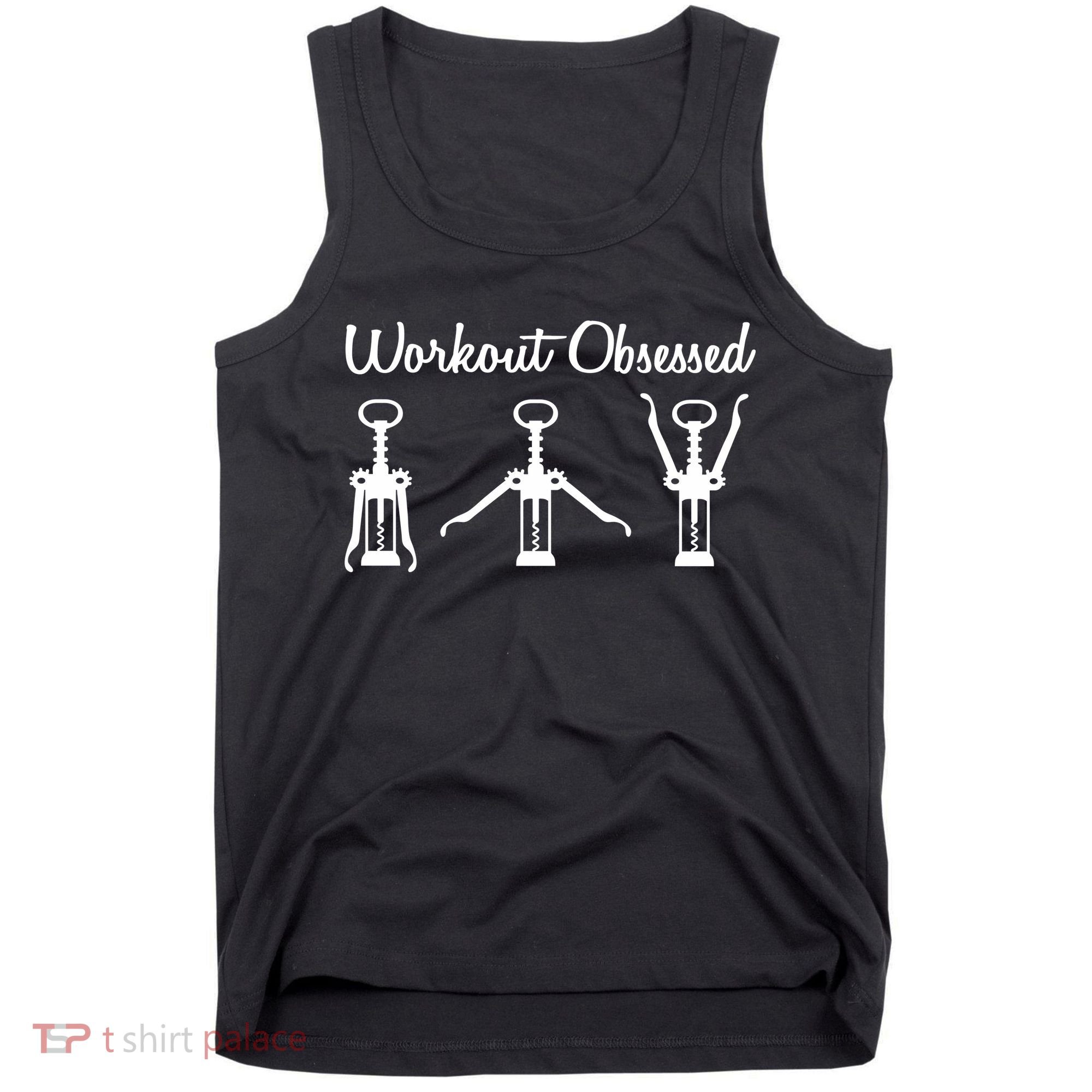 Workout Obsessed Wine Lover Tank Top