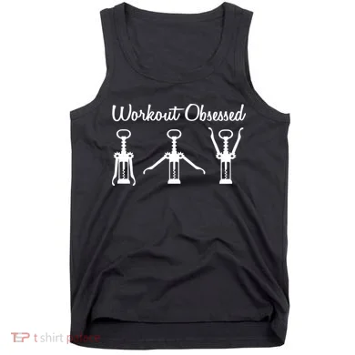 Workout Obsessed Wine Lover Tank Top