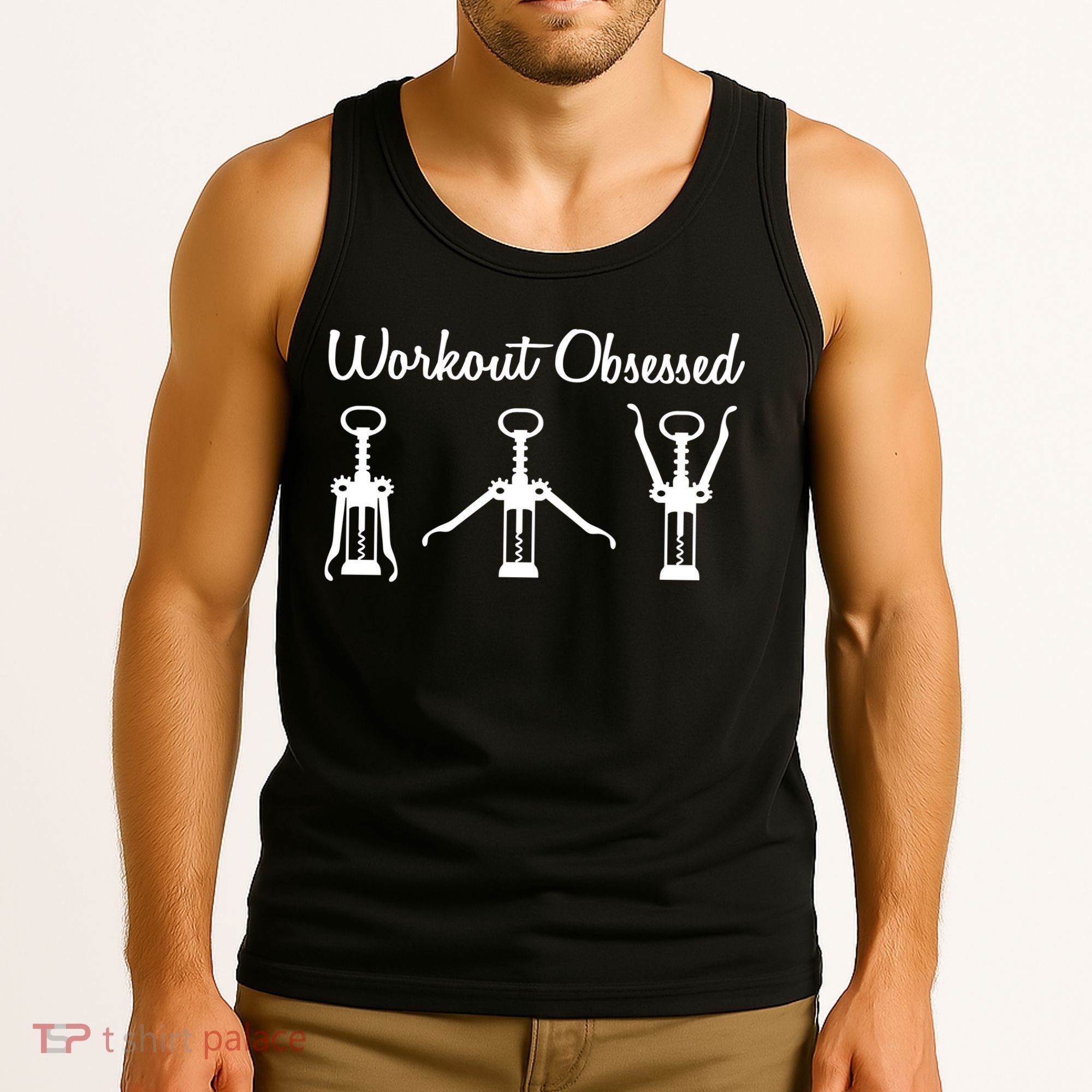 Workout Obsessed Wine Lover Tank Top