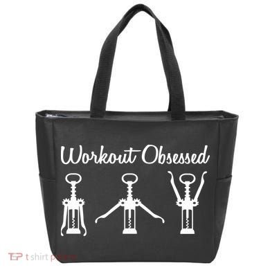 Workout Obsessed Wine Lover Tote Bag