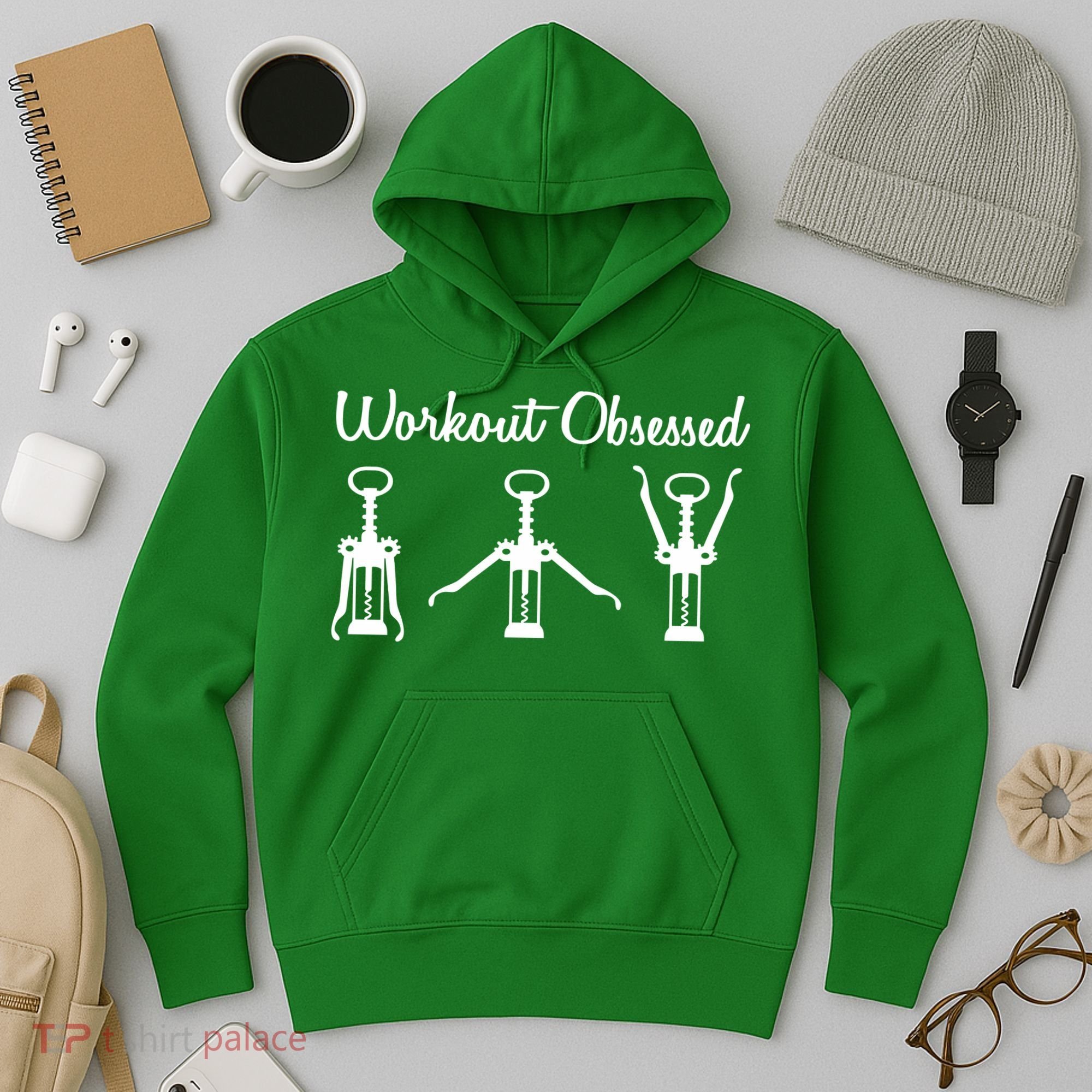 Workout Obsessed Wine Lover Hoodie