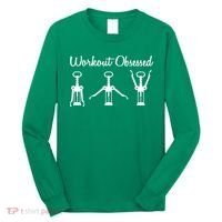 Workout Obsessed Wine Lover Long Sleeve Shirt thumb 0