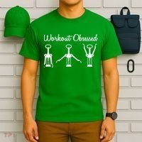 Workout Obsessed Wine Lover T-Shirt thumb 6