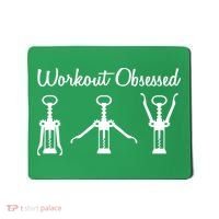 Workout Obsessed Wine Lover Mousepad thumb 0