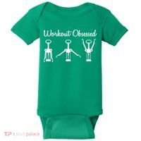 Workout Obsessed Wine Lover Baby Bodysuit thumb 0