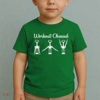 Workout Obsessed Wine Lover Toddler T-Shirt thumb 2