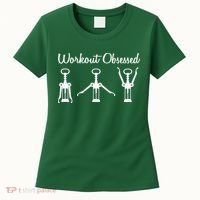 Workout Obsessed Wine Lover Women's T-Shirt thumb 0