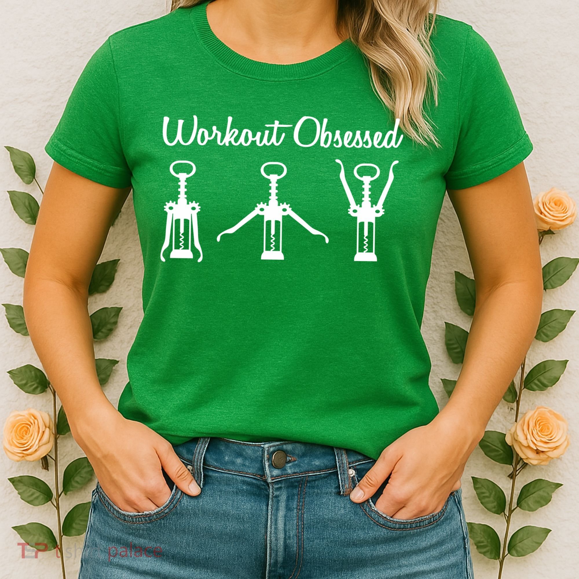 Workout Obsessed Wine Lover Women's T-Shirt
