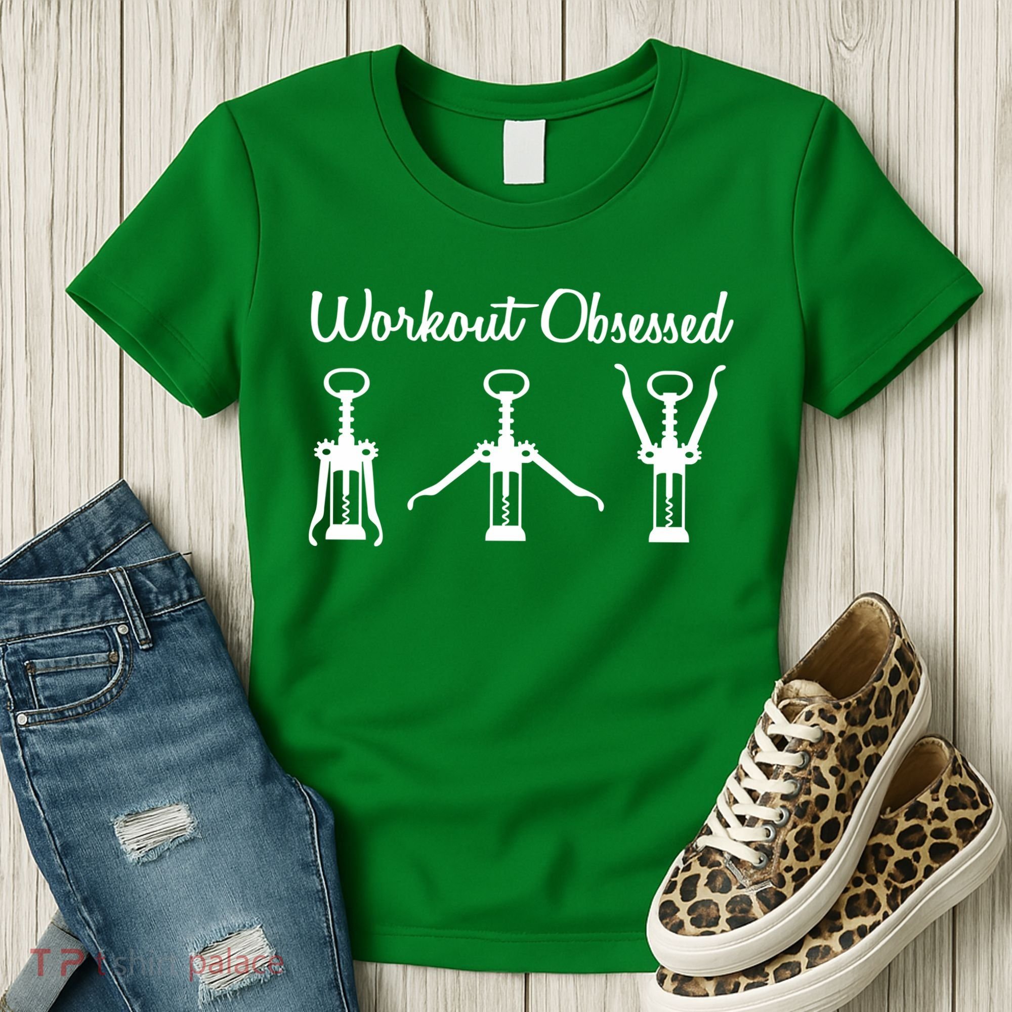 Workout Obsessed Wine Lover Women's T-Shirt
