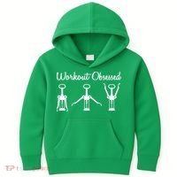 Workout Obsessed Wine Lover Kids Hoodie thumb 0