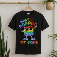 Whats Poppin 1st Grade Back To School T-Shirt thumb 2
