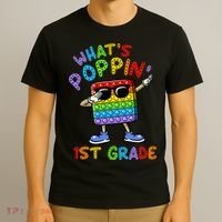 Whats Poppin 1st Grade Back To School T-Shirt thumb 3