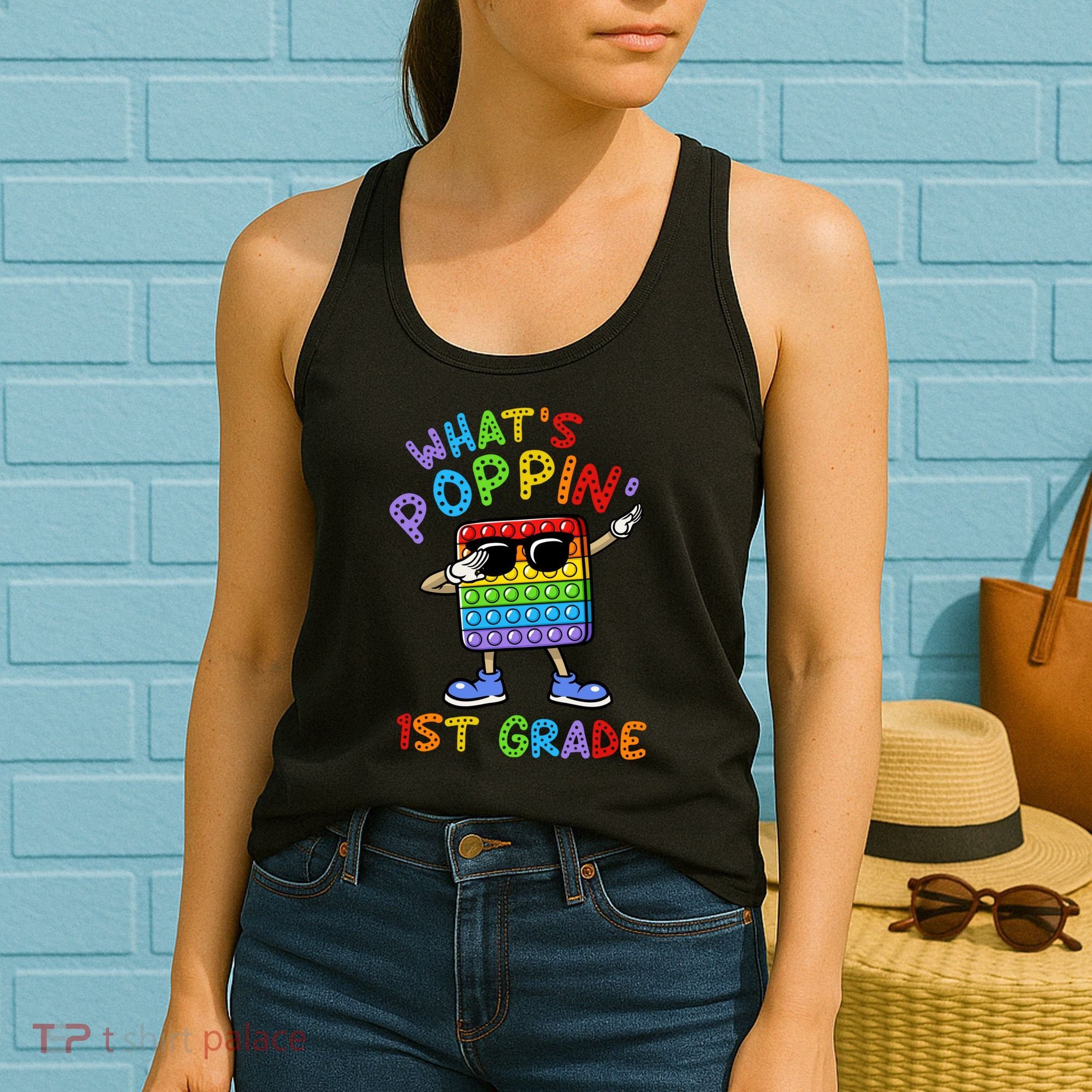 Whats Poppin 1st Grade Back To School Women's Tank Top