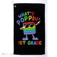 Whats Poppin 1st Grade Back To School Golf Towel thumb 0