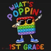 Whats Poppin 1st Grade Back To School Visor thumb 3