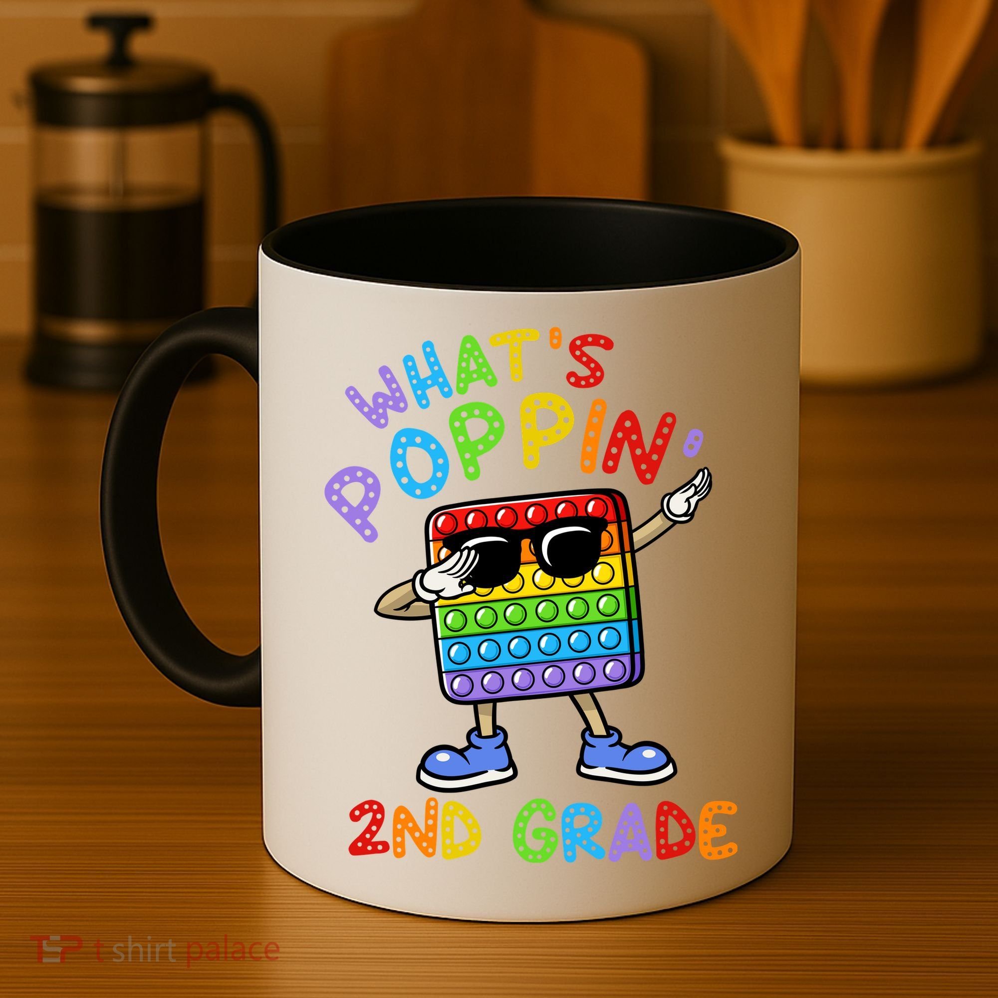 Whats Poppin 2nd Grade Back To School Coffee Mug