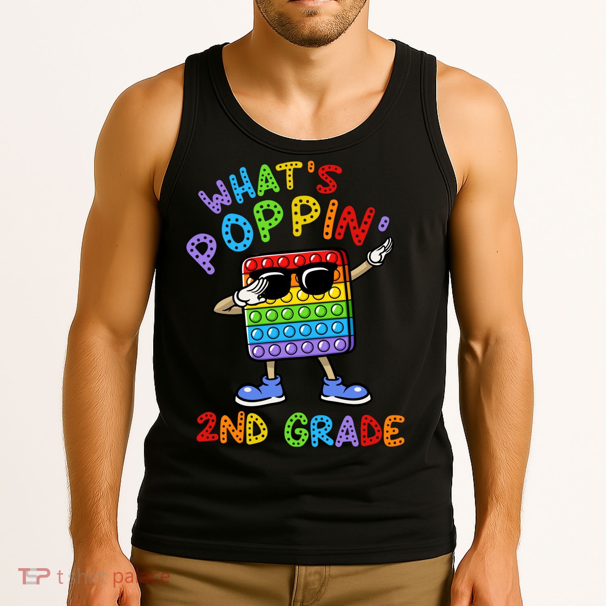 Whats Poppin 2nd Grade Back To School Tank Top