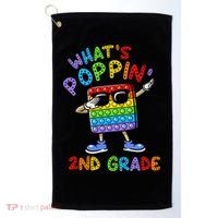 Whats Poppin 2nd Grade Back To School Golf Towel thumb 0