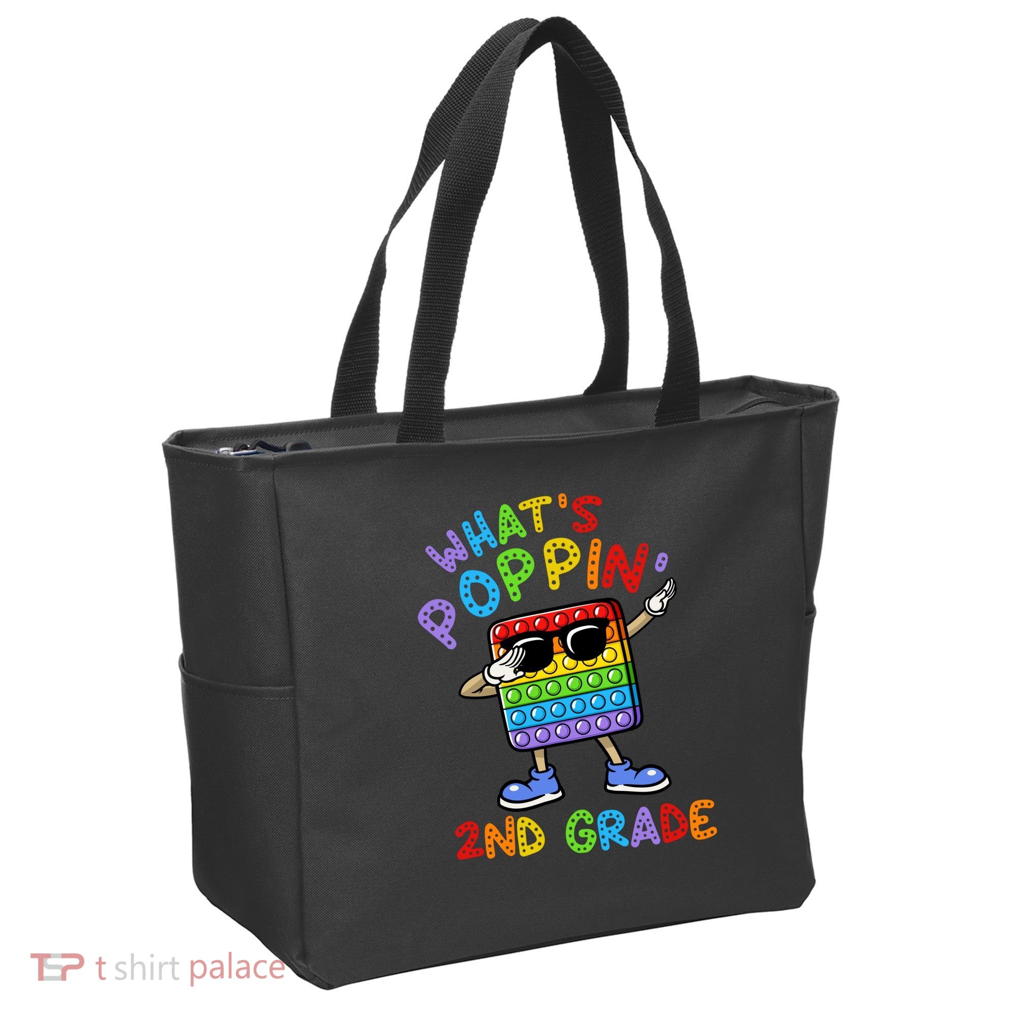 Whats Poppin 2nd Grade Back To School Tote Bag