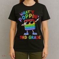 Whats Poppin 3rd Grade Back To School T-Shirt thumb 4