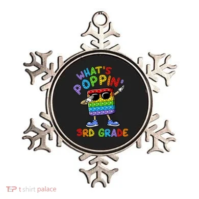 Whats Poppin 3rd Grade Back To School Ornament