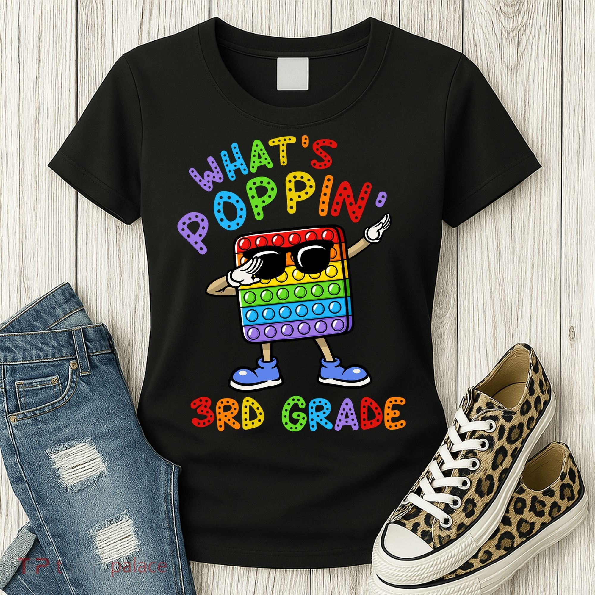 Whats Poppin 3rd Grade Back To School Women's T-Shirt