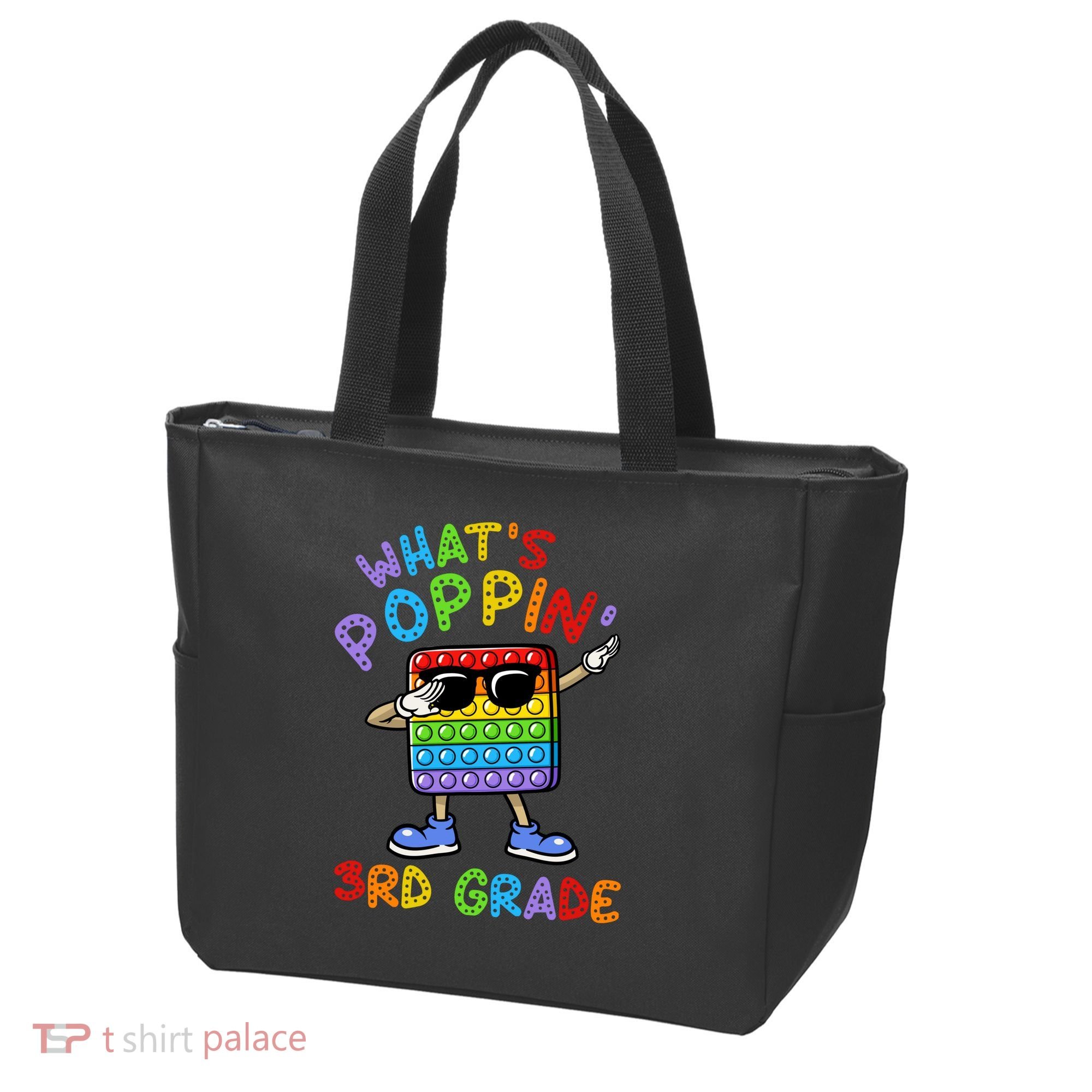 Whats Poppin 3rd Grade Back To School Tote Bag