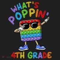 Whats Poppin 4th Grade Back To School Women's Sweatshirt thumb 2