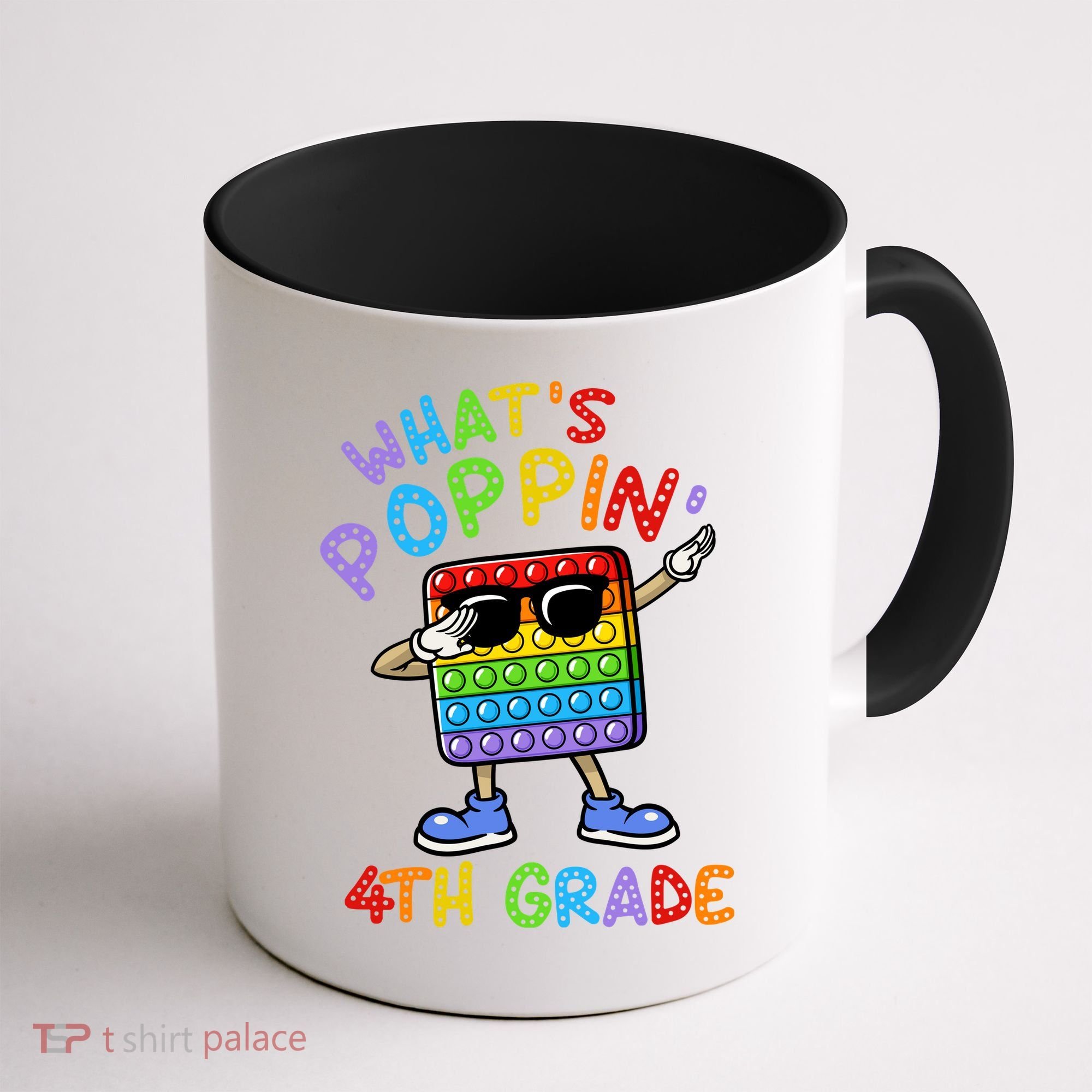 Whats Poppin 4th Grade Back To School Coffee Mug