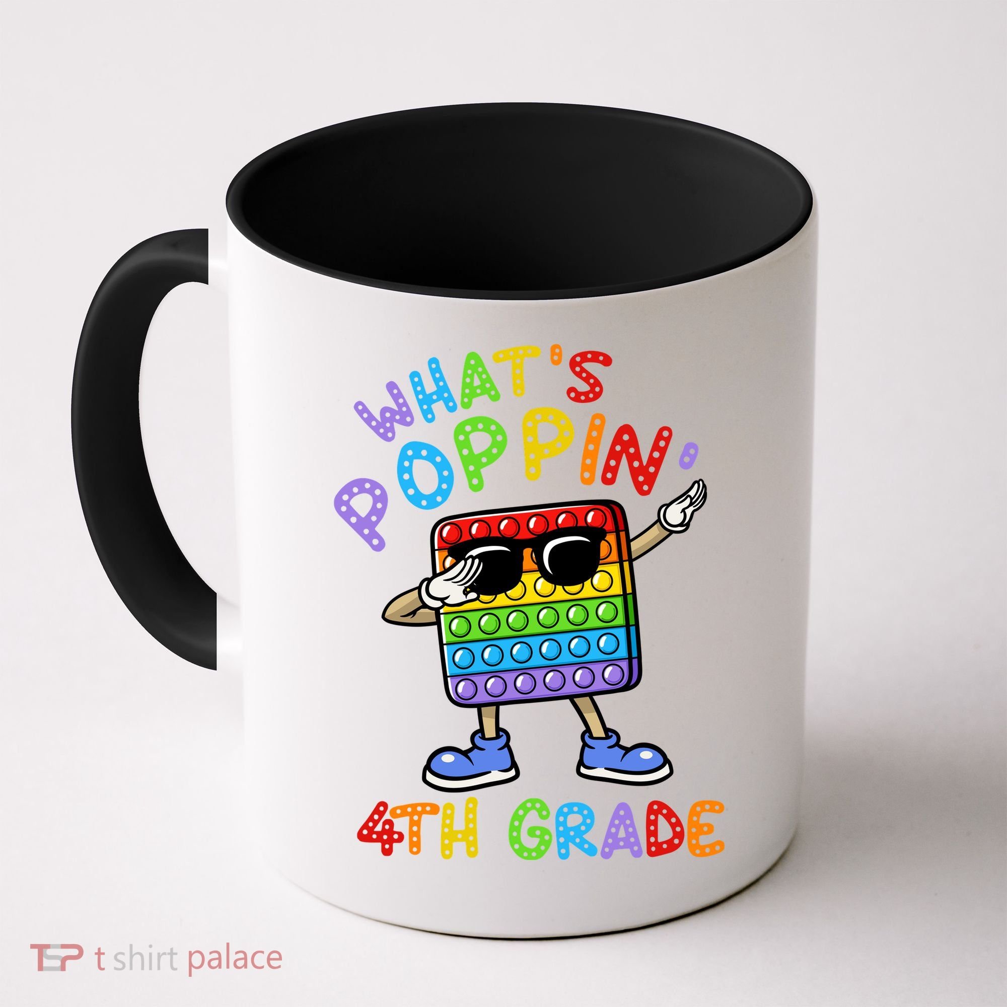 Whats Poppin 4th Grade Back To School Coffee Mug