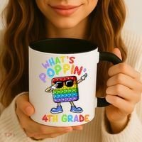 Whats Poppin 4th Grade Back To School Coffee Mug thumb 3