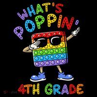 Whats Poppin 4th Grade Back To School Ornament thumb 1
