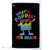 Whats Poppin 4th Grade Back To School Golf Towel thumb 0