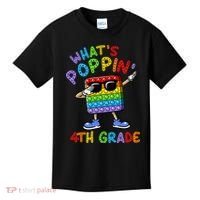 Whats Poppin 4th Grade Back To School Kids T-Shirt thumb 0