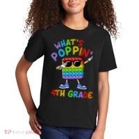 Whats Poppin 4th Grade Back To School Kids T-Shirt thumb 2