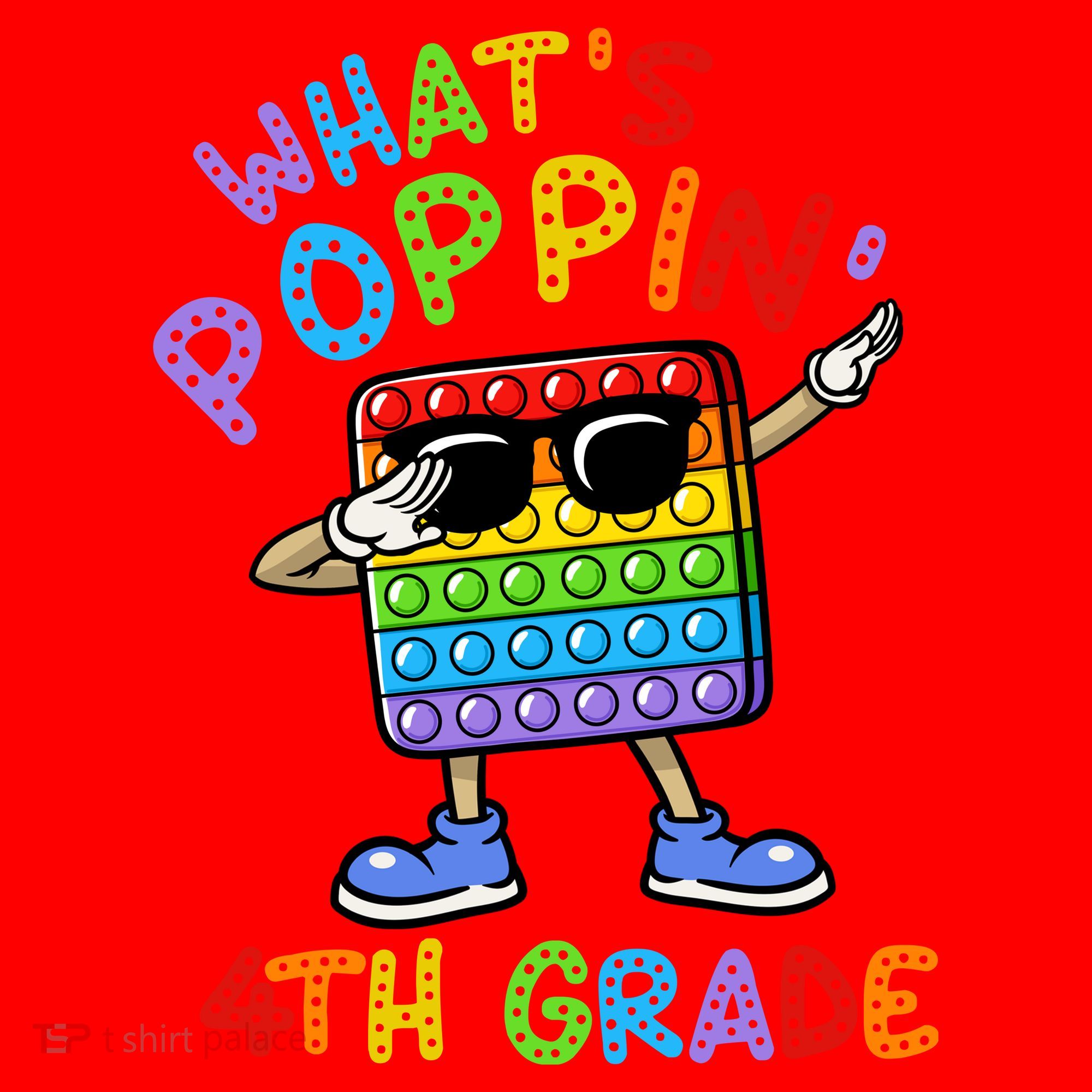 Whats Poppin 4th Grade Back To School Santa Hat