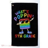 Whats Poppin 5th Grade Back To School Golf Towel thumb 0