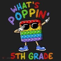 Whats Poppin 5th Grade Back To School Golf Towel thumb 3