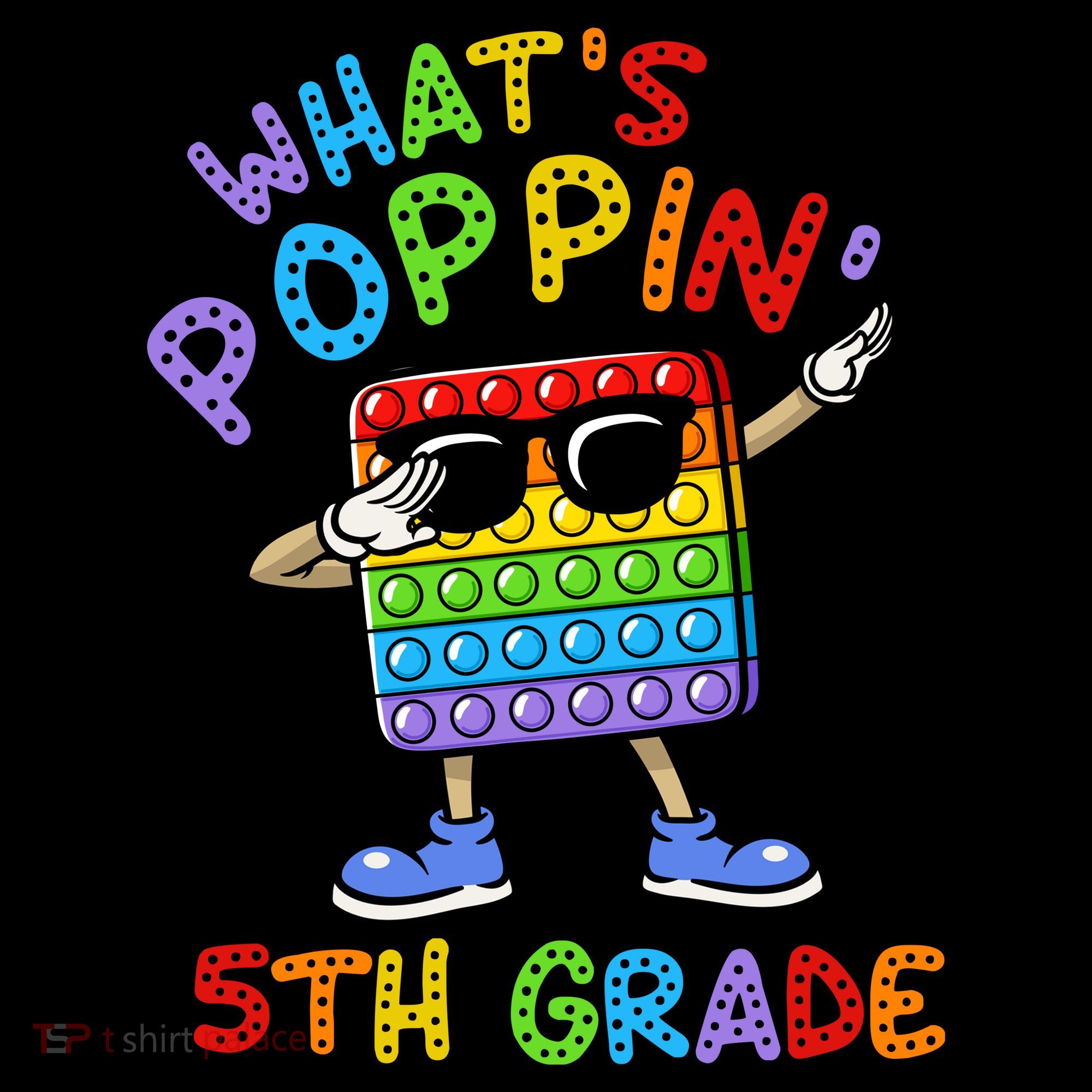 Whats Poppin 5th Grade Back To School Kids Sweatshirt