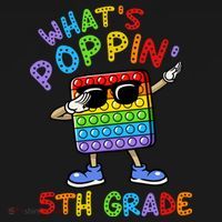 Whats Poppin 5th Grade Back To School Kids Long Sleeve Shirt thumb 2
