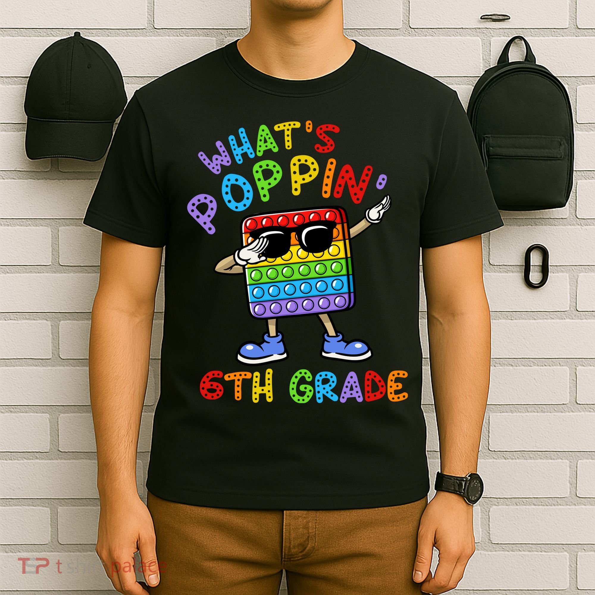 Whats Poppin 6th Grade Back To School T-Shirt