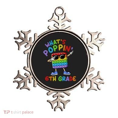 Whats Poppin 6th Grade Back To School Ornament