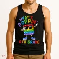 Whats Poppin 6th Grade Back To School Tank Top thumb 3