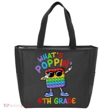 Whats Poppin 6th Grade Back To School Tote Bag