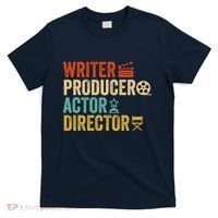 Writer Producer Actor Director Retro Film Filmmaking T-Shirt thumb 0