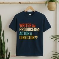 Writer Producer Actor Director Retro Film Filmmaking T-Shirt thumb 2