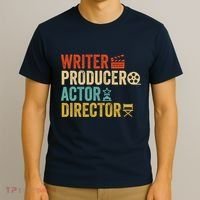 Writer Producer Actor Director Retro Film Filmmaking T-Shirt thumb 3